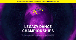 Desktop Screenshot of legacydancechampionships.com
